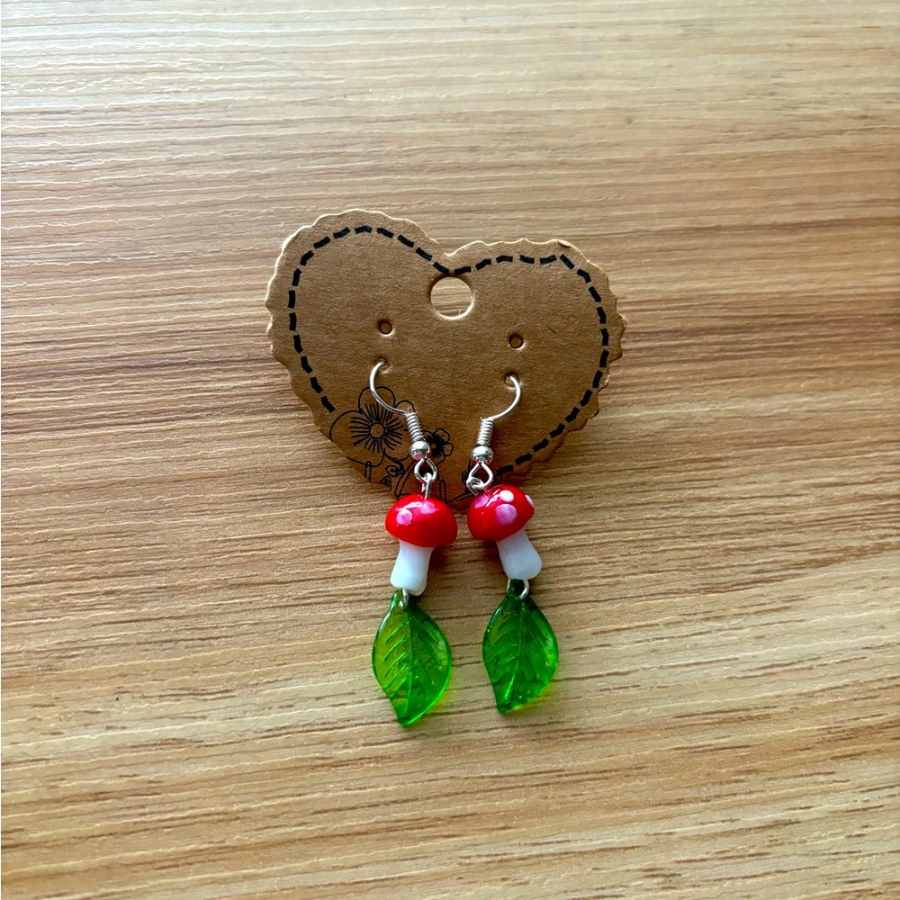 Mushroom Leaf earrings